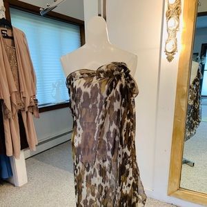New print beach coverup